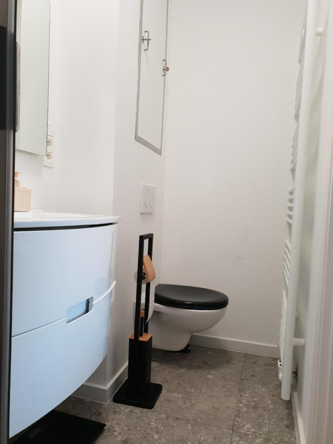 Uitzicht Op Het Mas Apartment Antwerpen Bagian luar foto