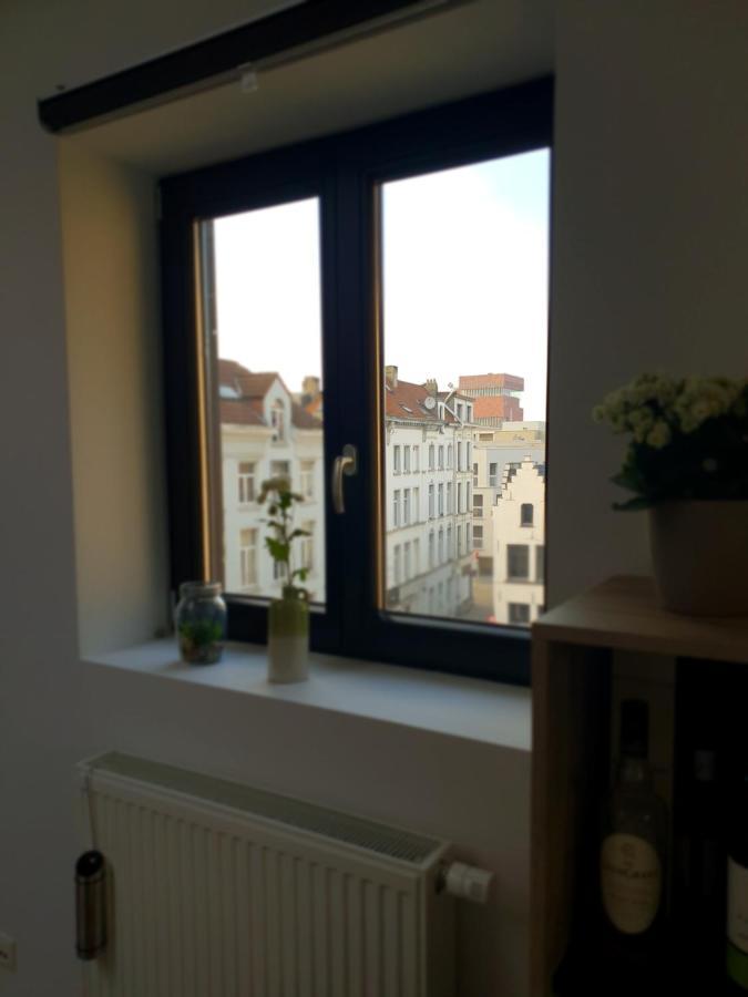 Uitzicht Op Het Mas Apartment Antwerpen Bagian luar foto